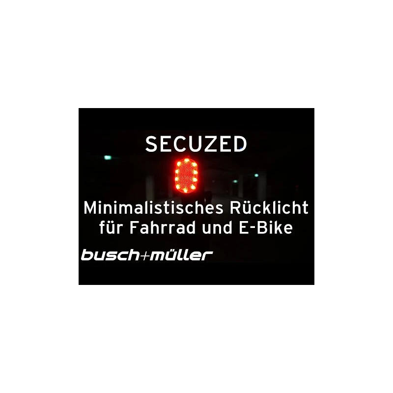 Busch + Müller Rücklicht E-Bike, SECUZED, DC 5-15V, Schutzblech/Sattelstütze/Streben Montage, 333ALDC, He8 2 Busch + Müller Rücklicht E-Bike, SECUZED, DC 5-15V, Schutzblech/Sattelstütze/Streben Montage, 333ALDC, He8 – Bild 2