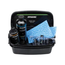 Dynamic Kettenpflegepaket, Kettenreiniger 500ml, Ketten&ouml;l 250ml, Kettenreinigungsger&auml;t, Tuch