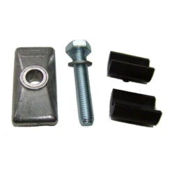 Pletscher Lasche F8, Silber Für TWIN, Inkl. Schraube, Federring & Sattelstück